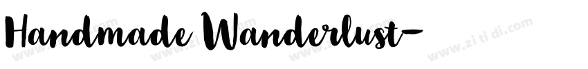 Handmade Wanderlust字体转换 Handmade Wanderlust字体转换